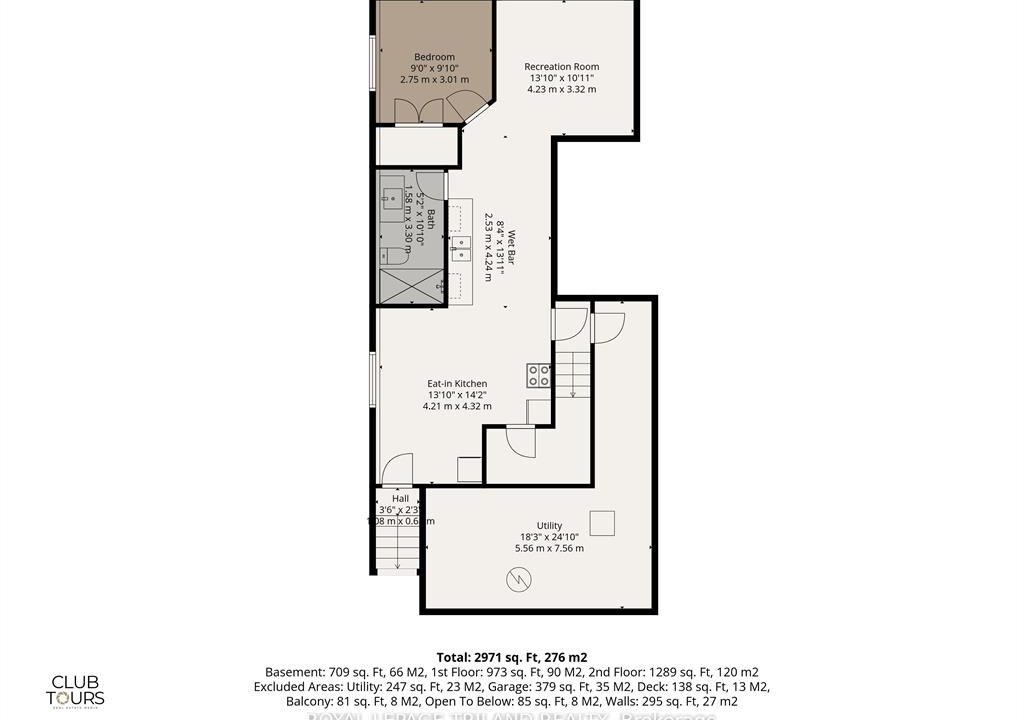 Lower floor plan